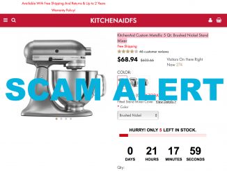 KitchenAid Scam