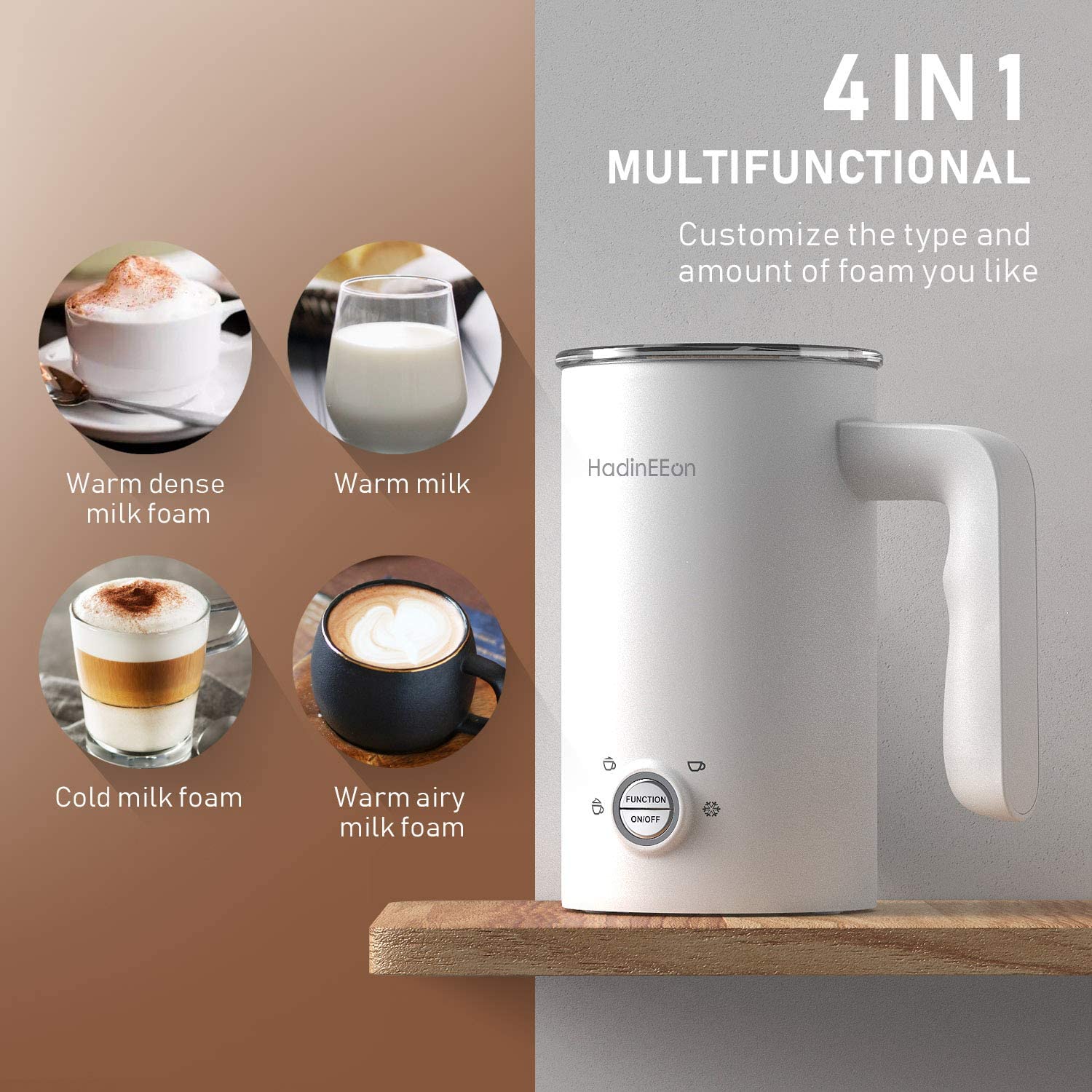 HadinEEon Milk Frother Maris Review Channel