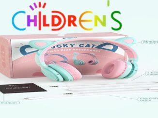Picun Cat Ear Bluetooth Kids Headphones